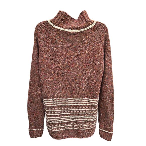 Celtic & Co Funnel Neck Speckled Jumper SIZE Small 100% Wool - Picture 1 of 11
